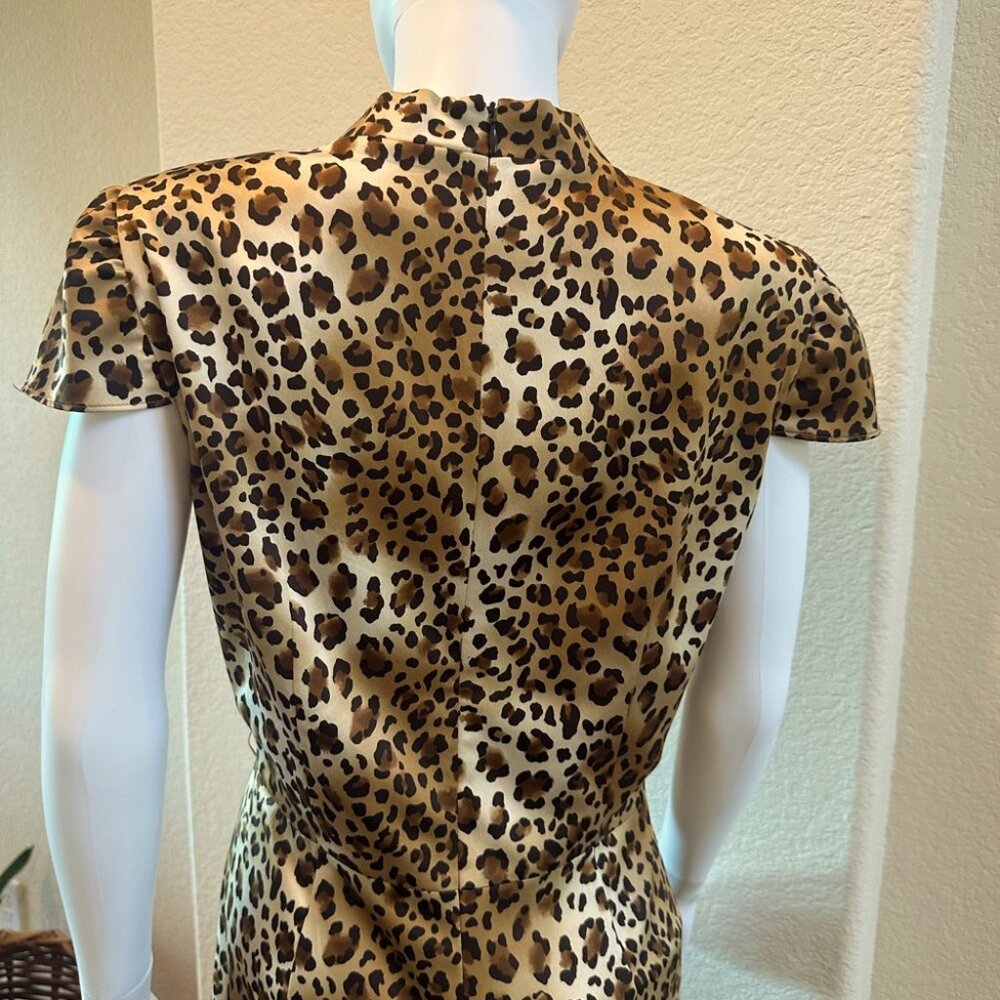 Tahari Arthur S. Levine Cheetah Print Size 12 Dress - Picture 6 of 6